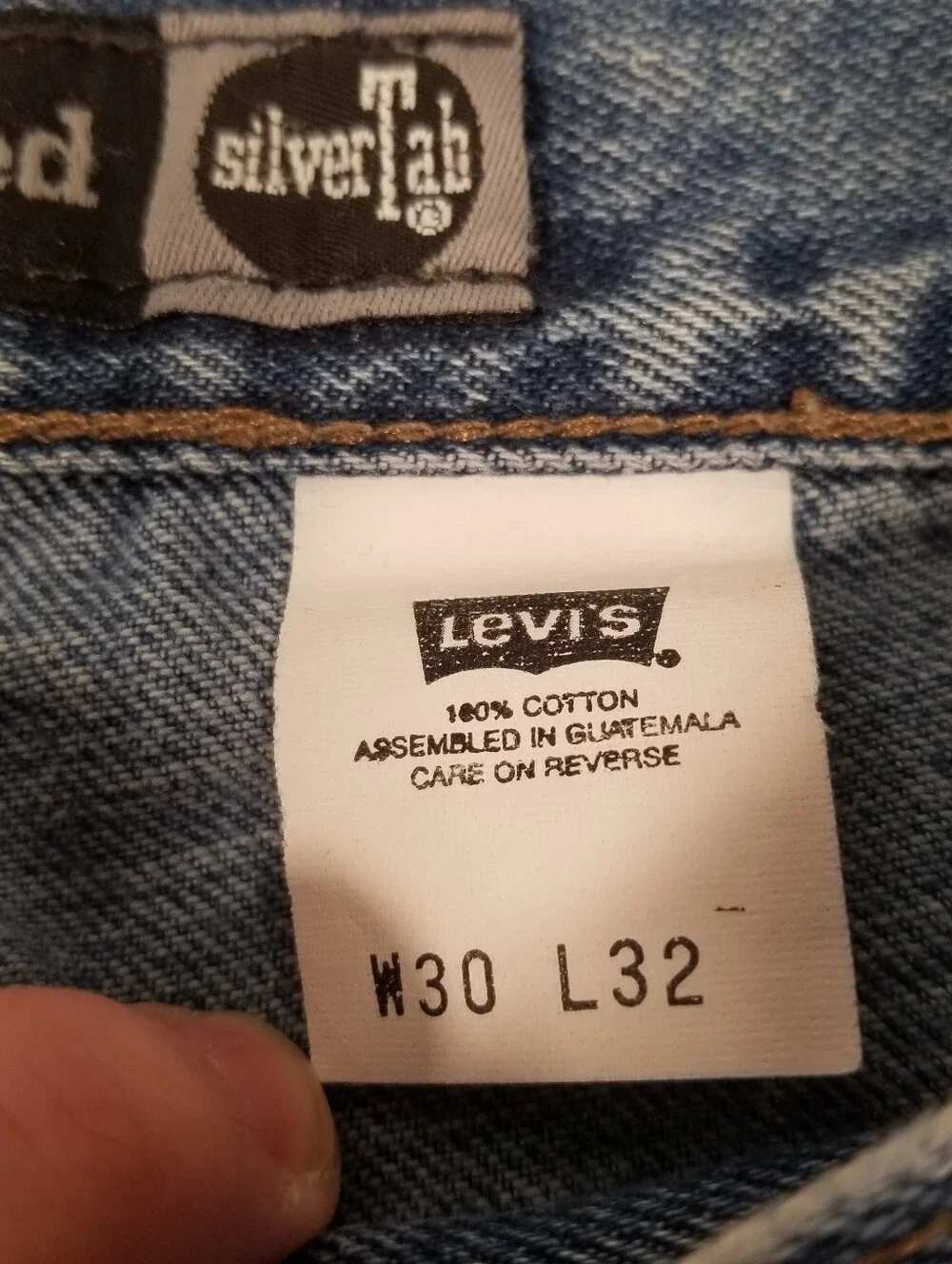 Vintage 90s Levis Silvertab Jeans Mens 30x32 Straight Relaxed Loose Retro